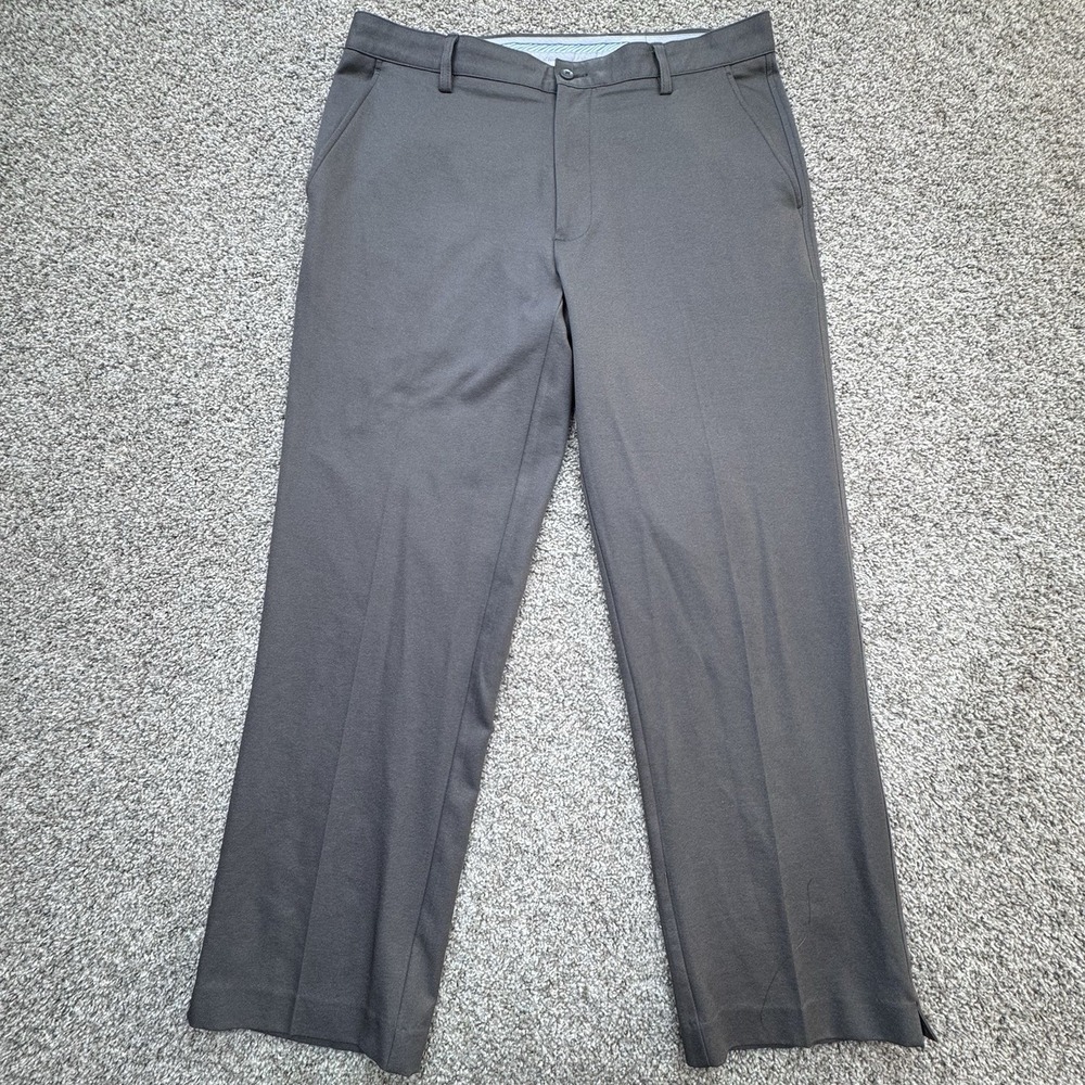 Footjoy Pants Mens 36x30 Brown Gray‎ Golf Performance Stretch Wicking Straight